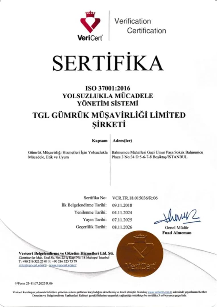 TS ISO 37001:2016